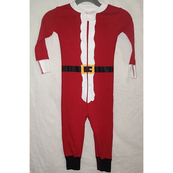 Hanna Andersson Pajamas One Piece Christmas Santa Organic Cotton 18-24 Months - Picture 1 of 5